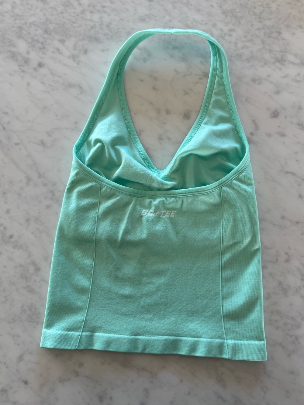SET - bo & tee halter top, sports bra, & biker shorts - Picture 15 of 16